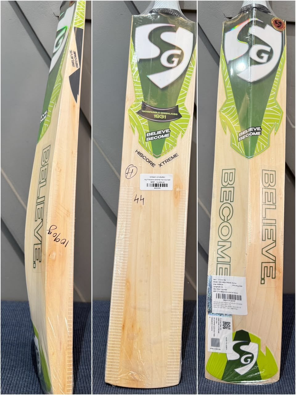 SG Hiscore Xtreme Harrow Cricket Bat