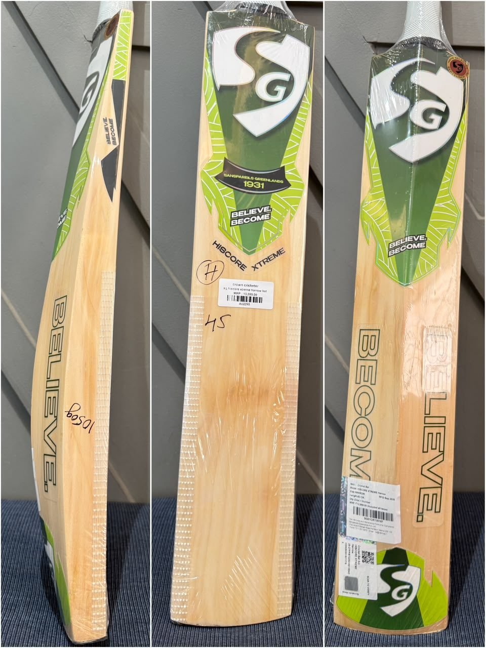 SG Hiscore Xtreme Harrow Cricket Bat