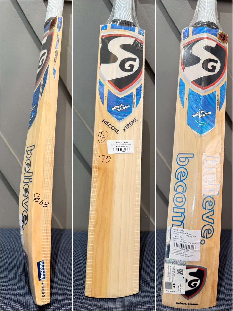 SG Hiscore Xtreme Junior Size 4 Cricket Bat