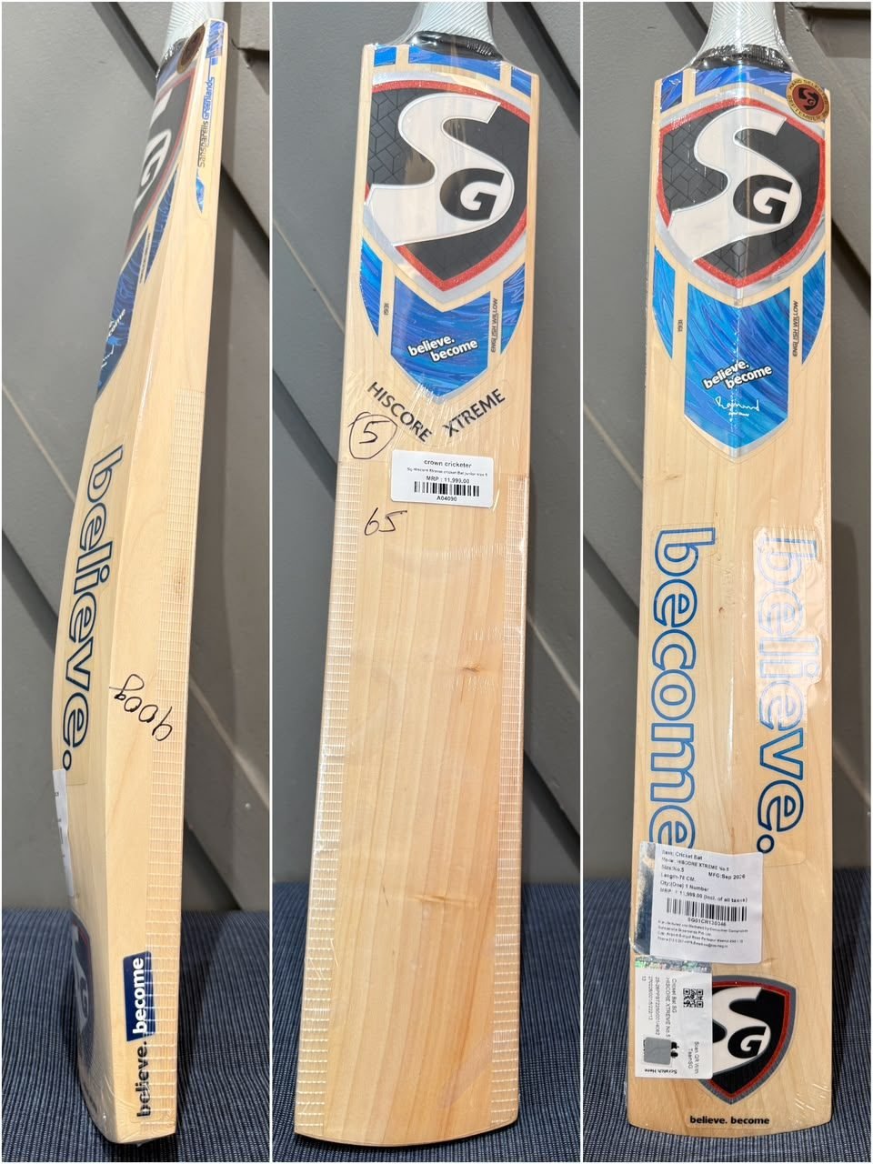 SG Hiscore Xtreme Junior Size 5 Cricket Bat