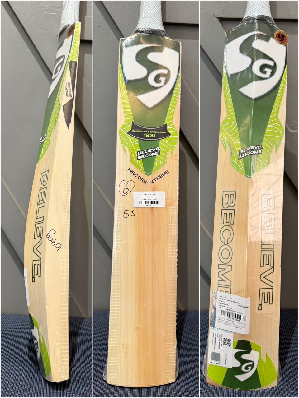 SG Hiscore Xtreme Junior Size 6 Cricket Bat