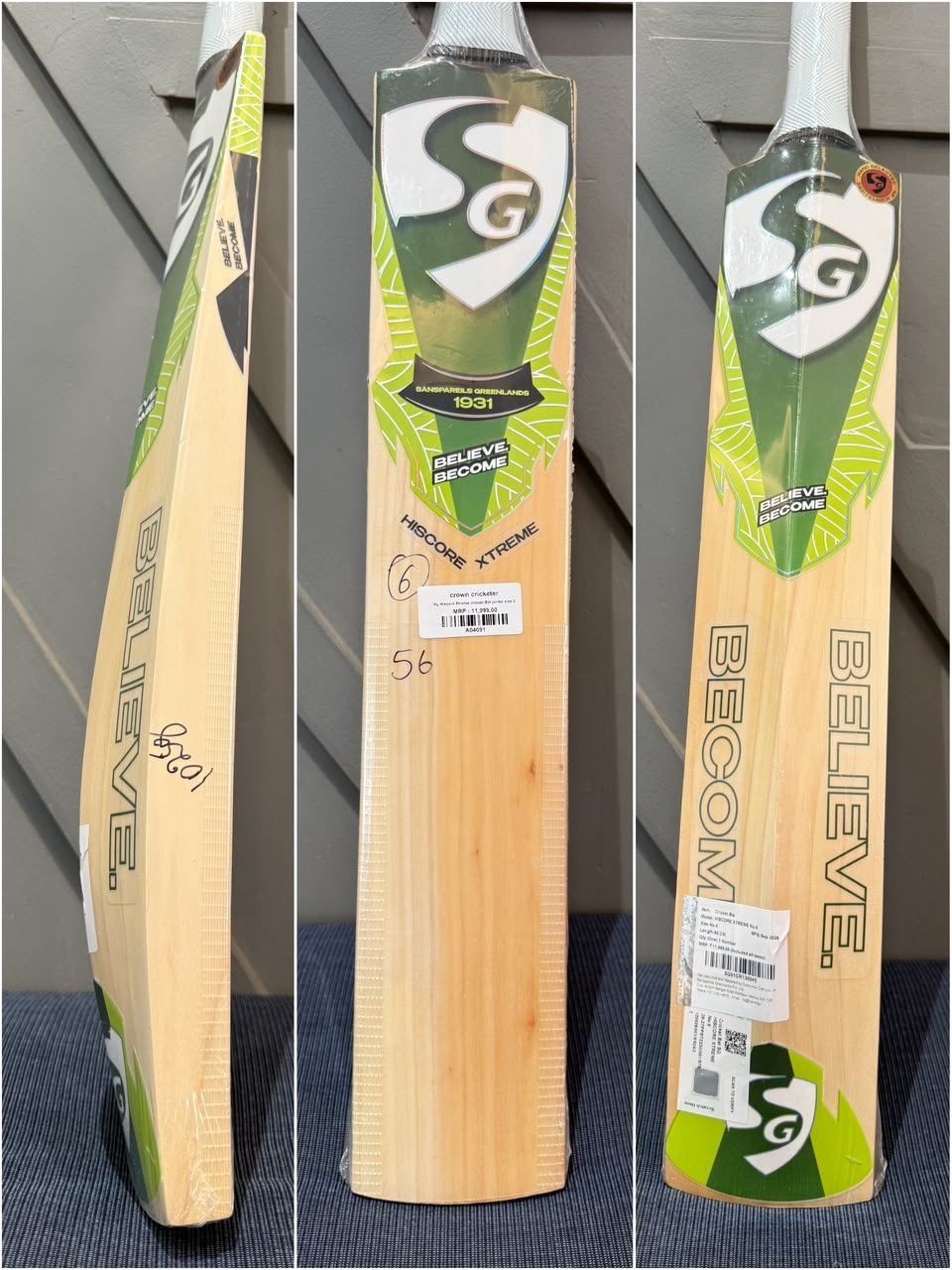 SG Hiscore Xtreme Junior Size 6 Cricket Bat