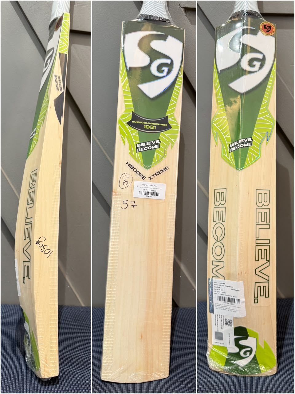 SG Hiscore Xtreme Junior Size 6 Cricket Bat