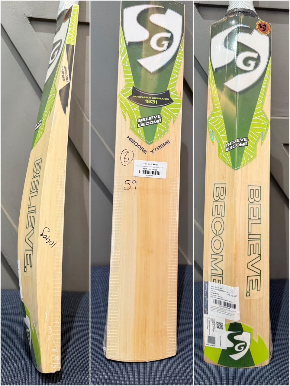 SG Hiscore Xtreme Junior Size 6 Cricket Bat