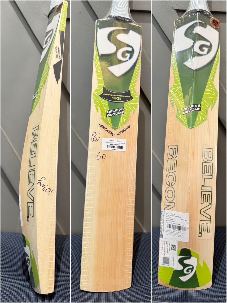 SG Hiscore Xtreme Junior Size 6 Cricket Bat