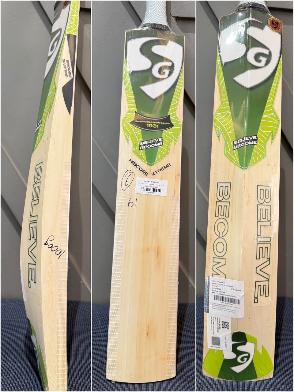 SG Hiscore Xtreme Junior Size 6 Cricket Bat