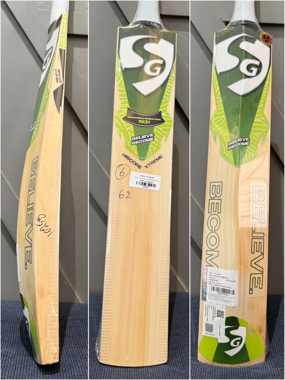 SG Hiscore Xtreme Junior Size 6 Cricket Bat