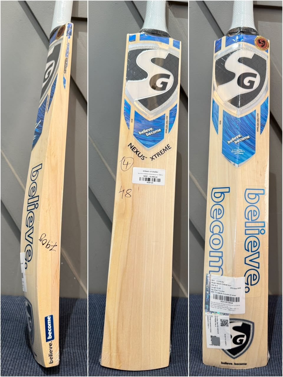 SG Nexus Xtreme Junior Size 4 Cricket Bat