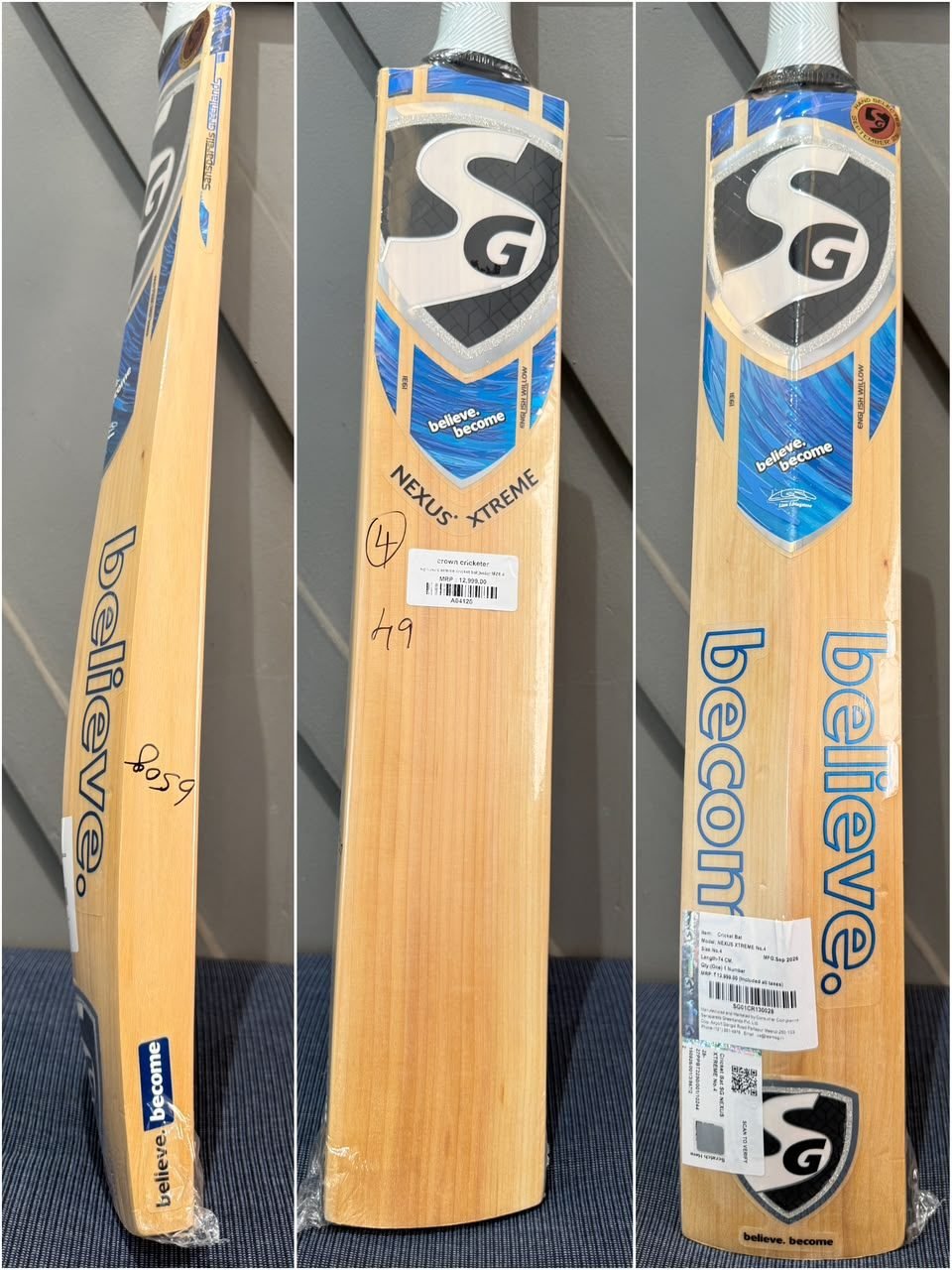 SG Nexus Xtreme Junior Size 4 Cricket Bat