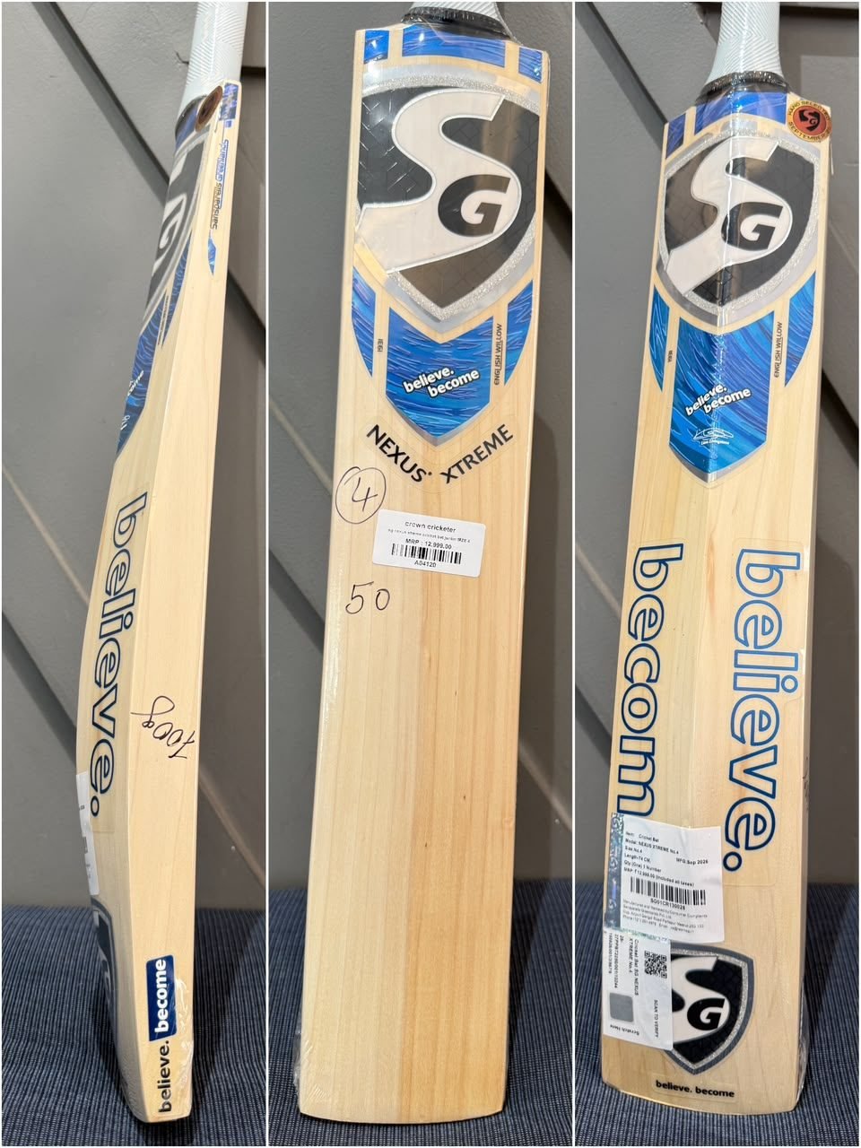 SG Nexus Xtreme Junior Size 4 Cricket Bat