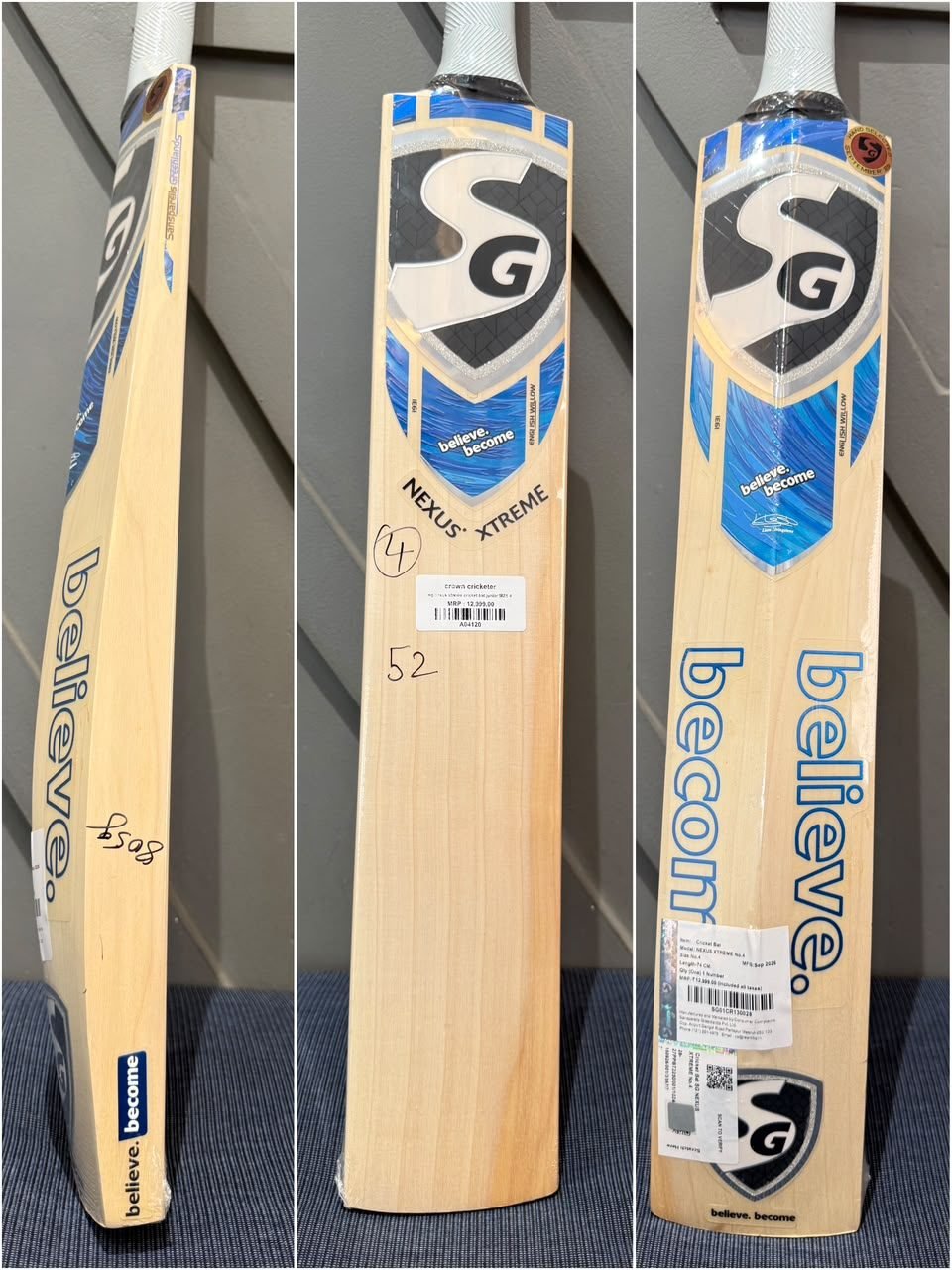SG Nexus Xtreme Junior Size 4 Cricket Bat