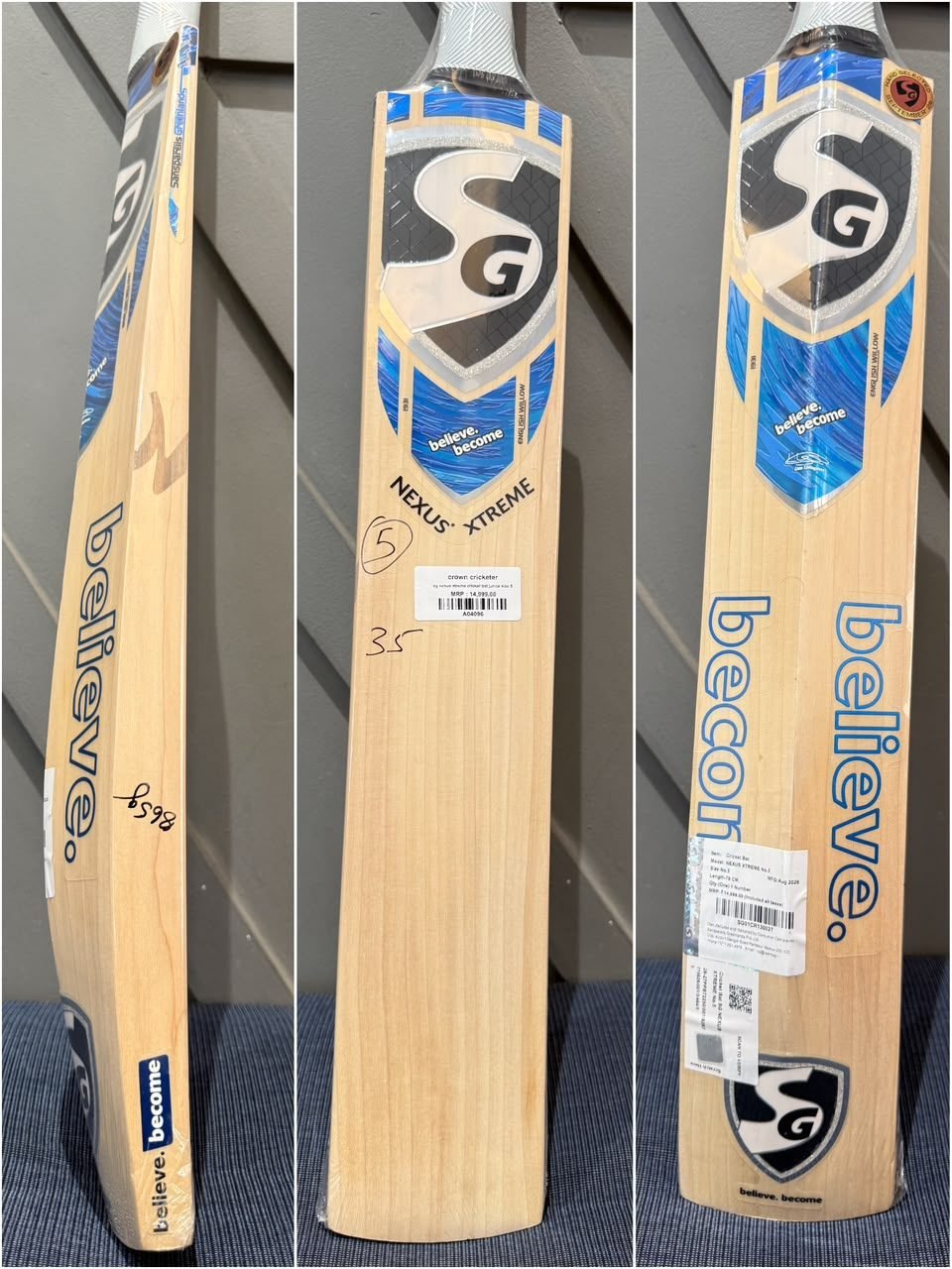 SG Nexus Xtreme Junior Size 5 Cricket Bat