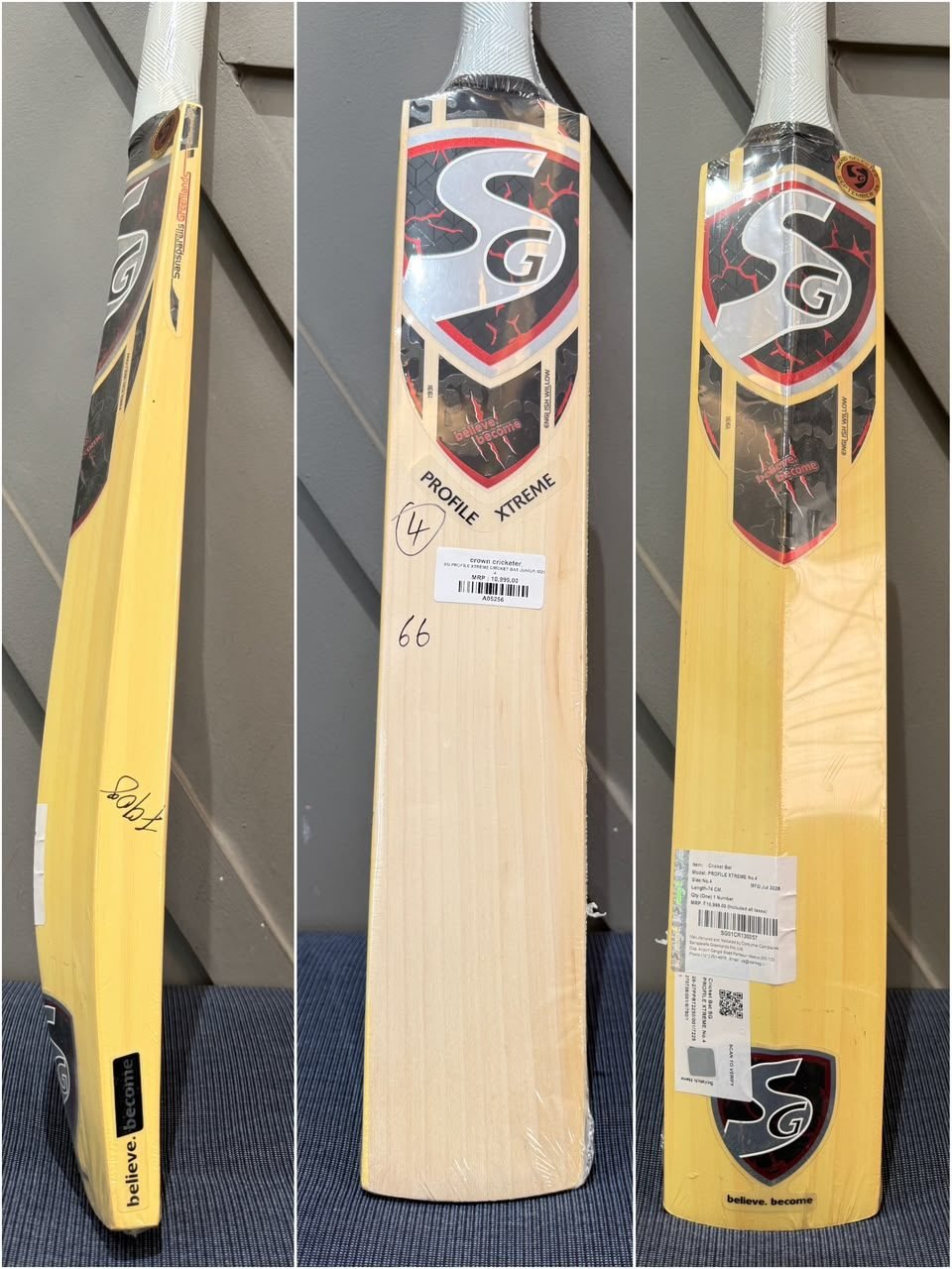 SG Profile Xtreme Junior Size 4 Cricket Bat