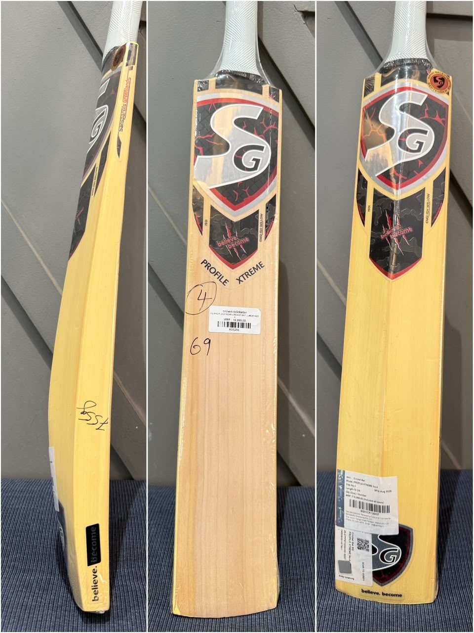 SG Profile Xtreme Junior Size 4 Cricket Bat