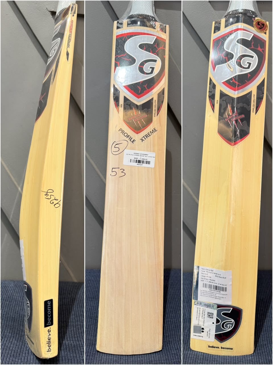 SG Profile Xtreme Junior Size 5 Cricket Bat