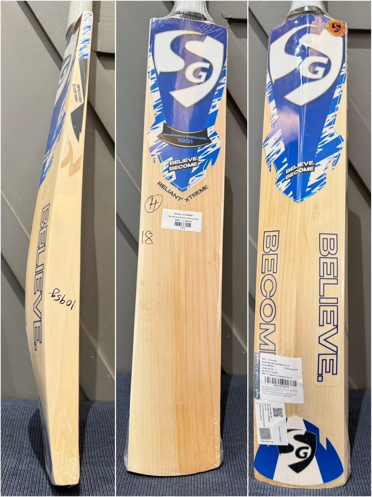 SG Reliant Xtreme Harrow Cricket Bat