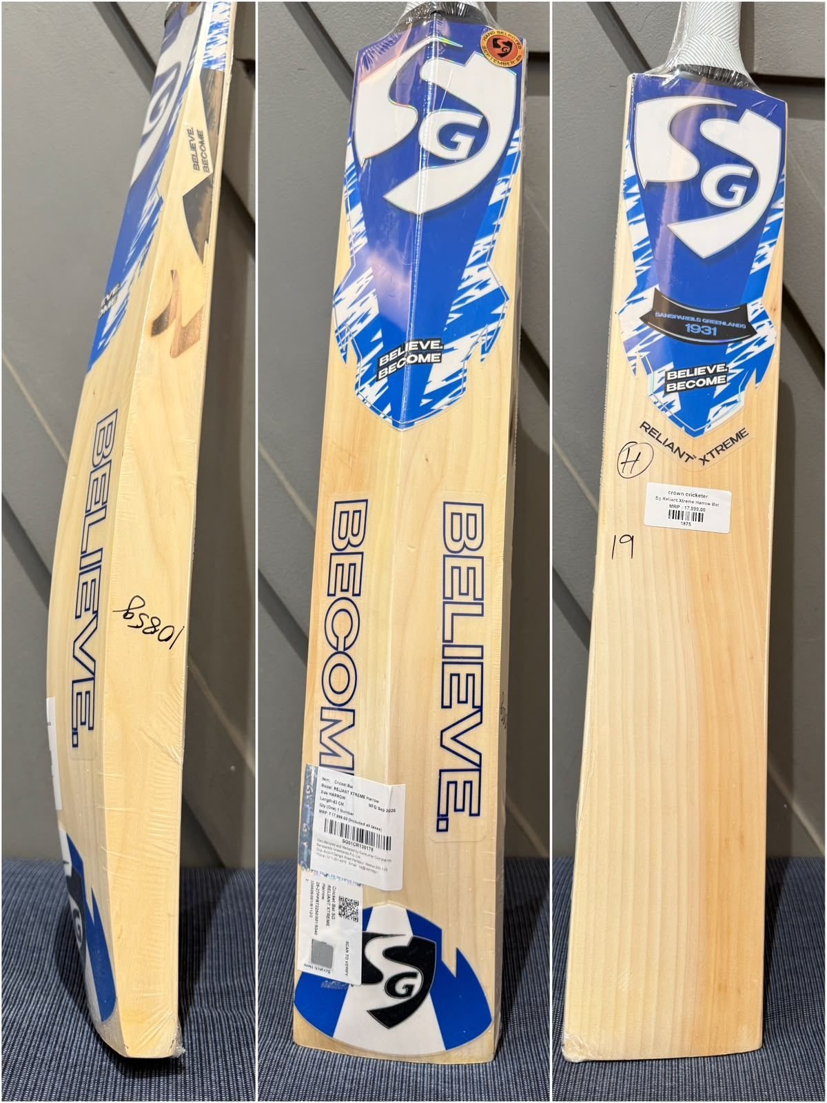 SG Reliant Xtreme Harrow Cricket Bat