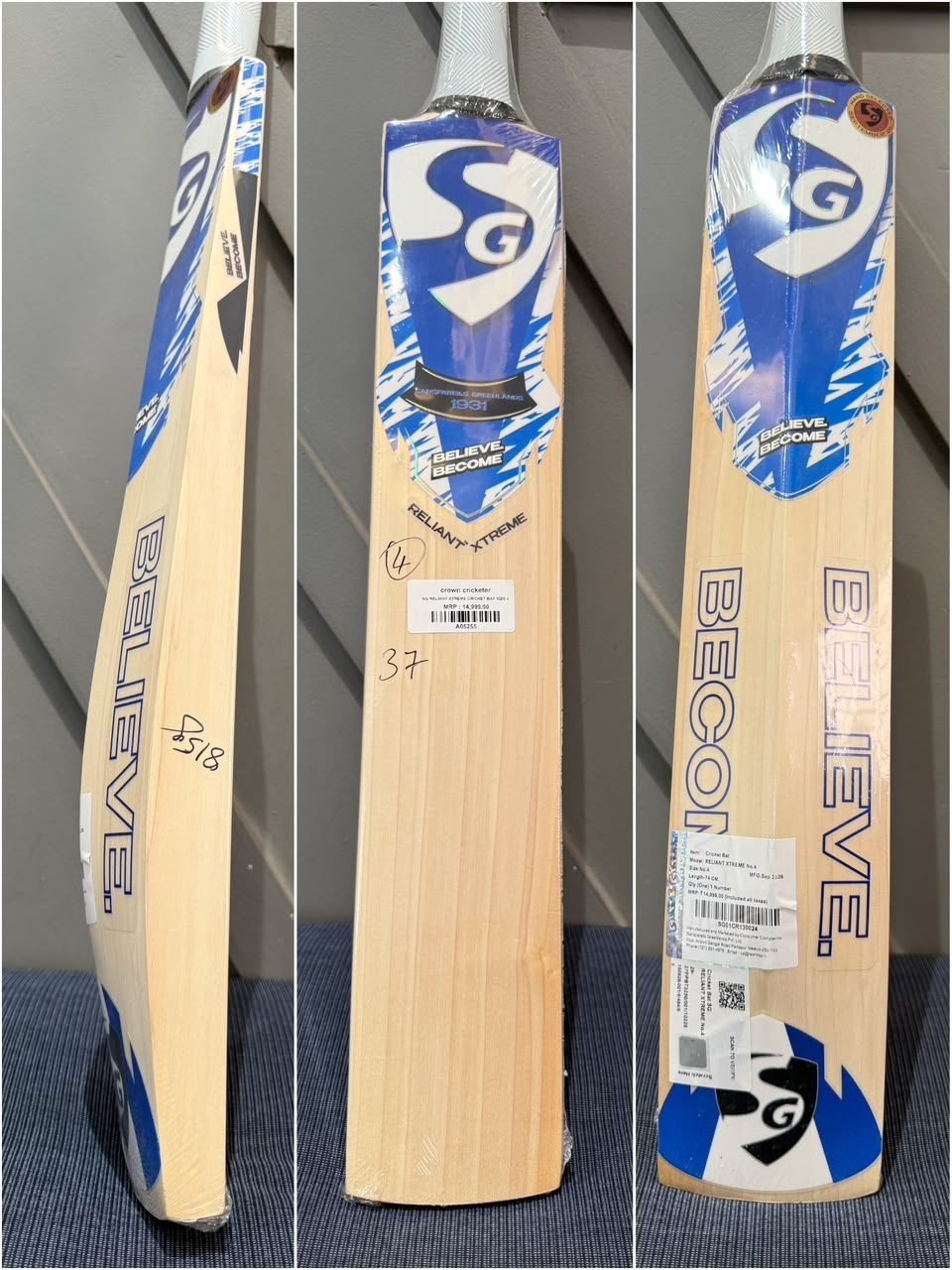 SG Reliant Xtreme Size 4 Cricket Bat