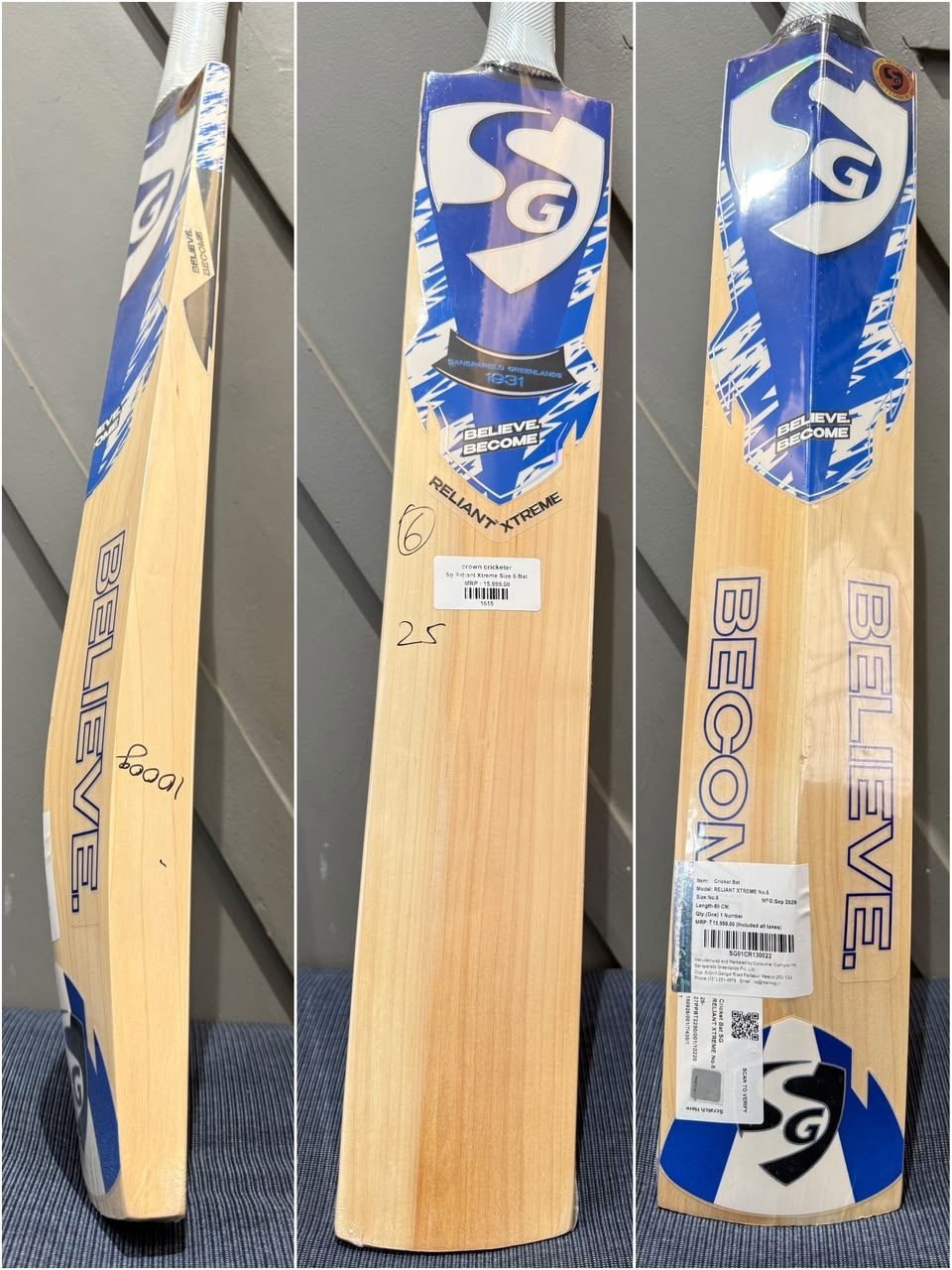 SG Reliant Xtreme Size 6 Cricket Bat