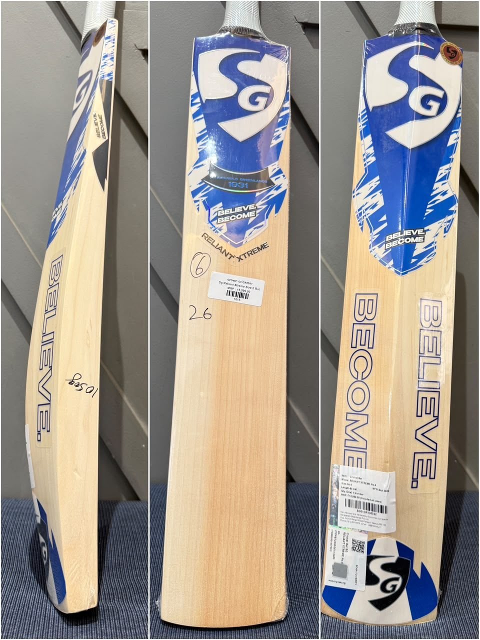 SG Reliant Xtreme Size 6 Cricket Bat