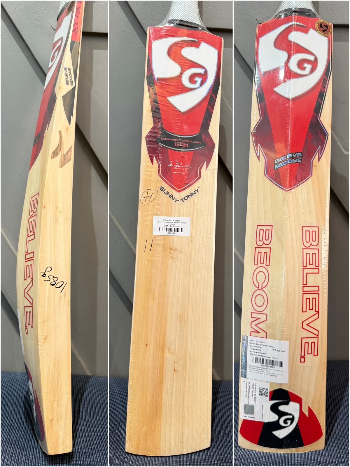SG Sunny Tonny Junior Harrow Cricket Bat