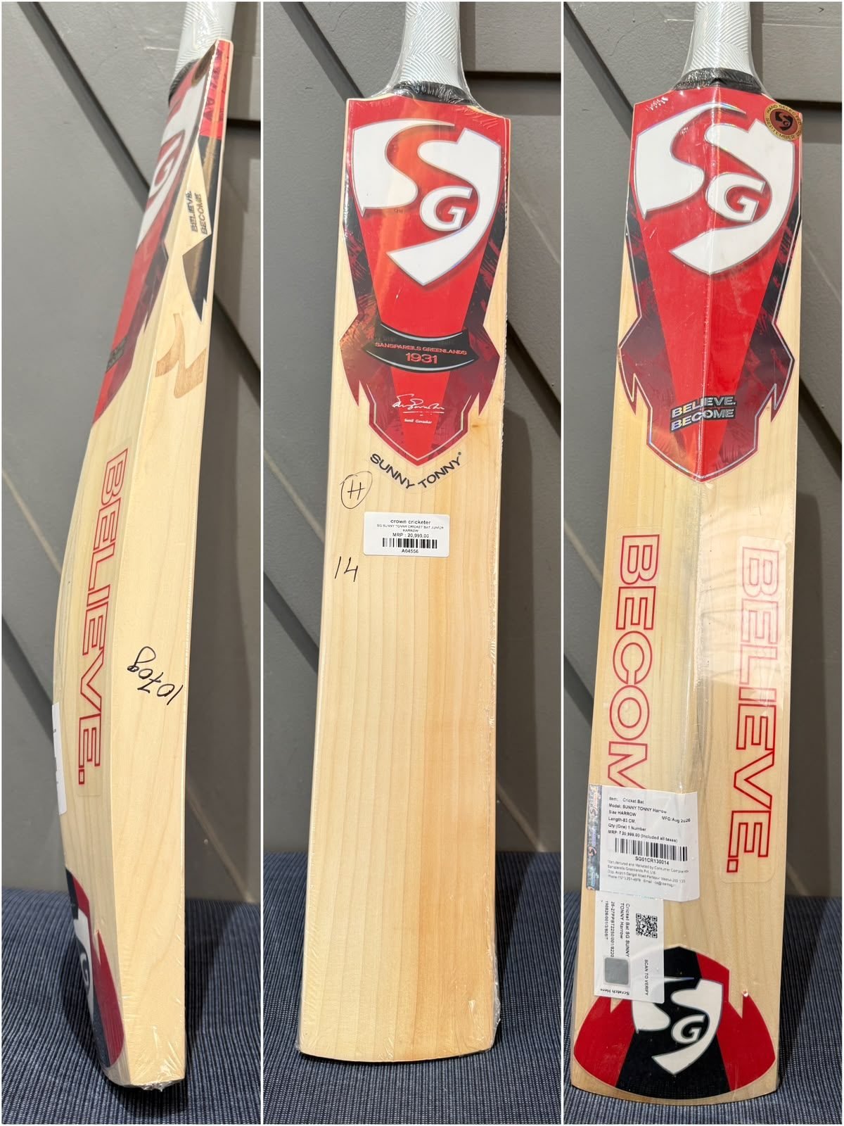 SG Sunny Tonny Junior Harrow Cricket Bat