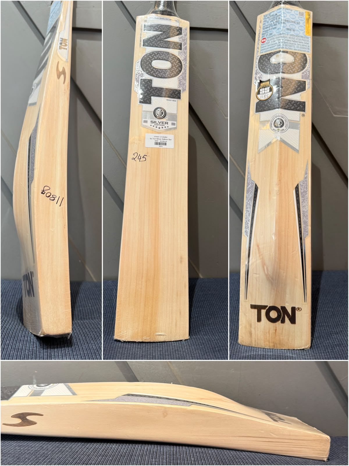 SS Ton Silver Edition Cricket Bat