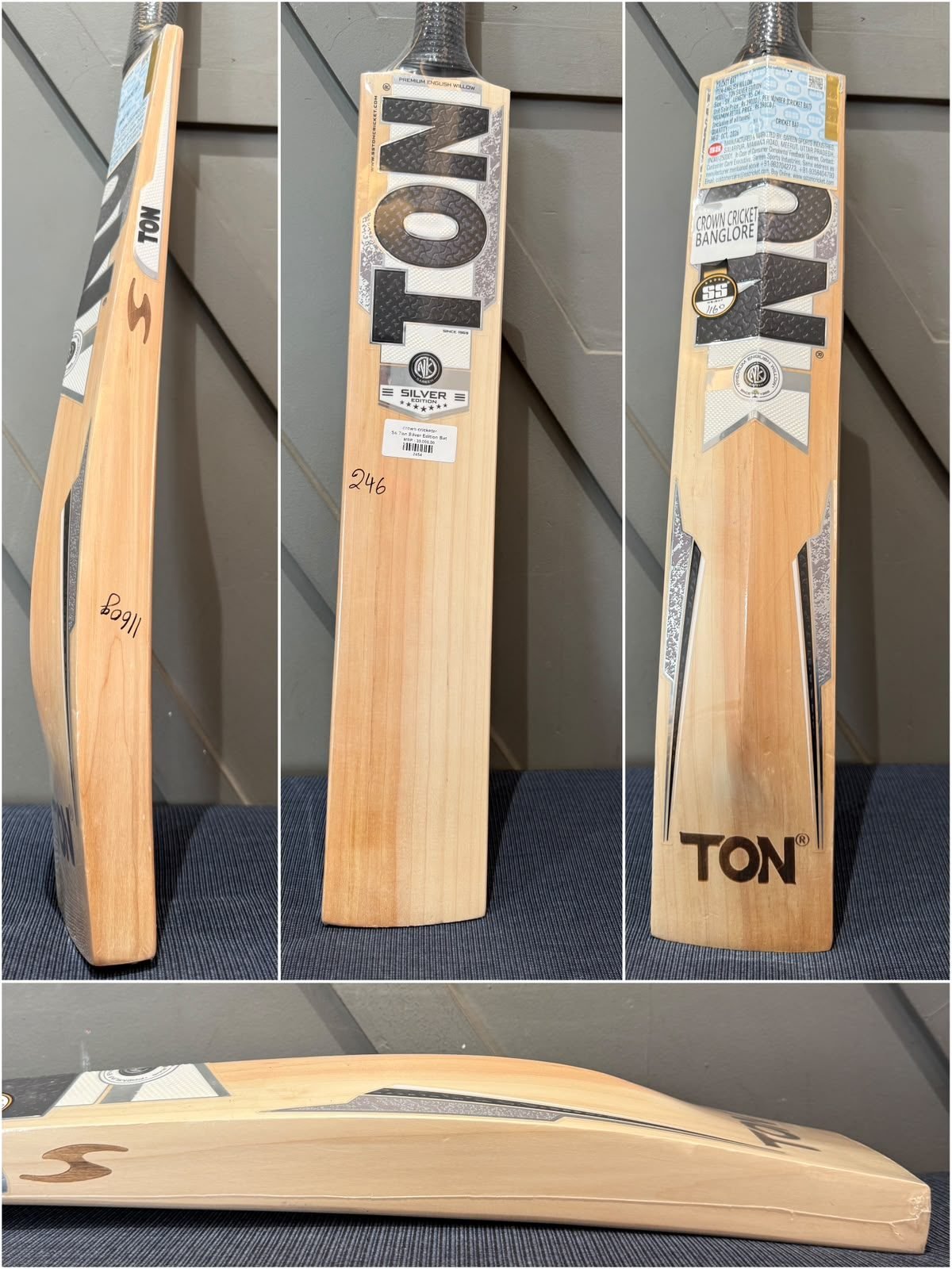 SS Ton Silver Edition Cricket Bat
