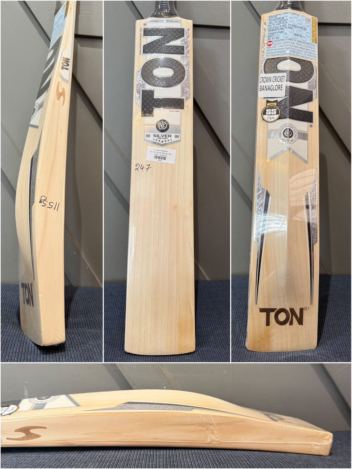 SS Ton Silver Edition Cricket Bat