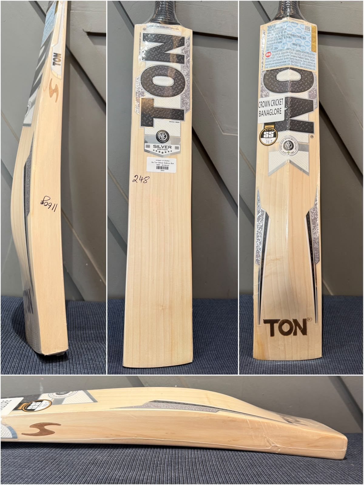 SS Ton Silver Edition Cricket Bat