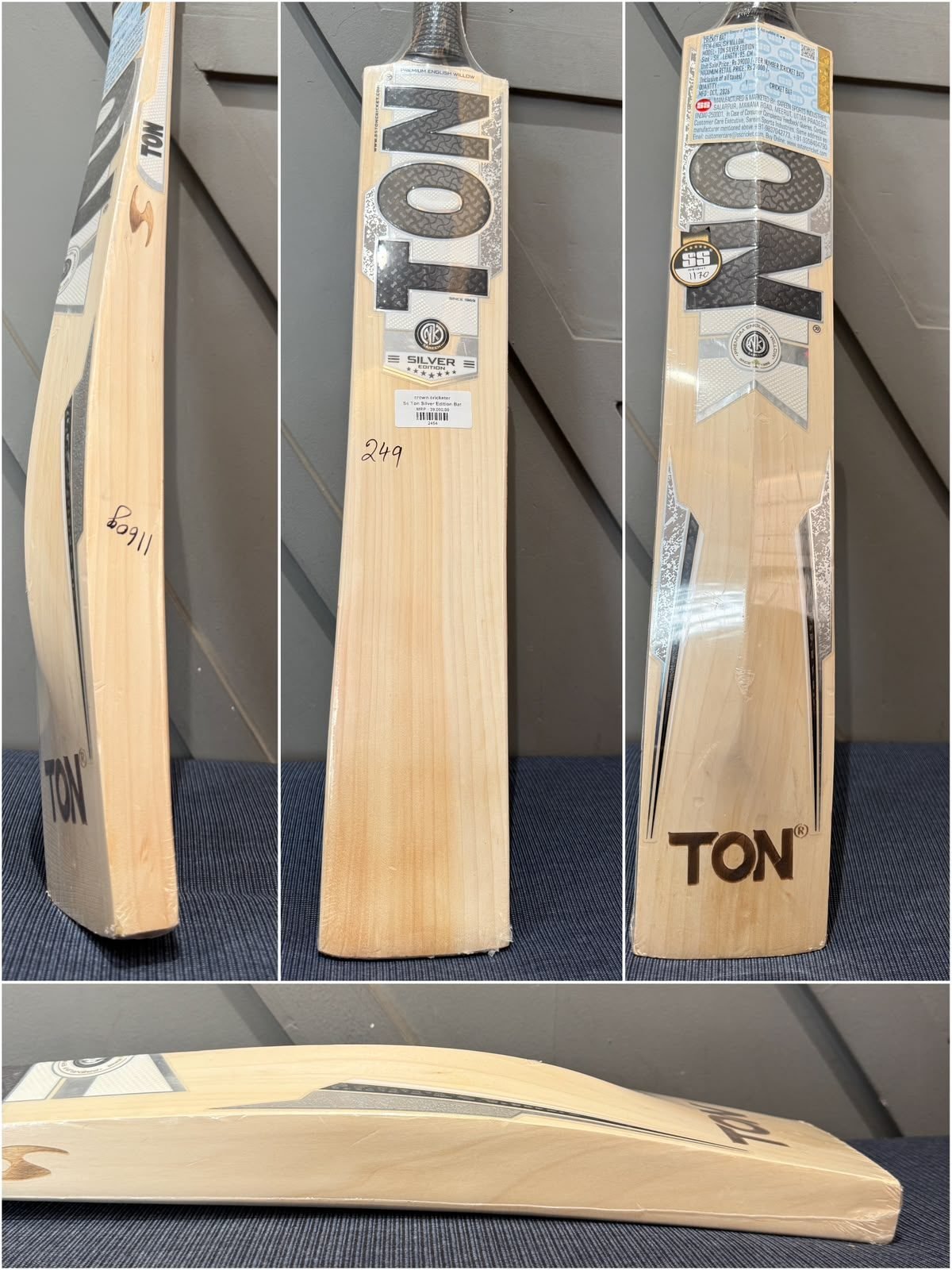 SS Ton Silver Edition Cricket Bat
