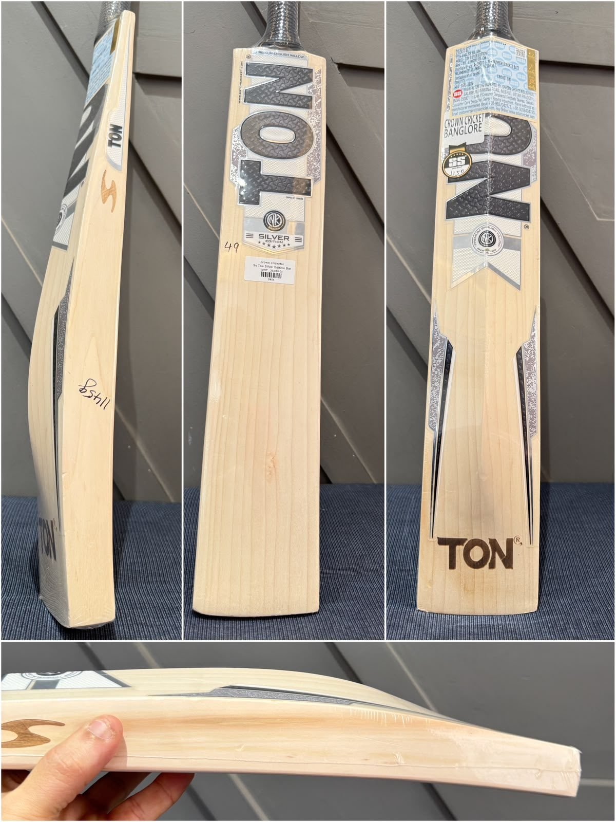 SS Ton Silver Edition Cricket Bat