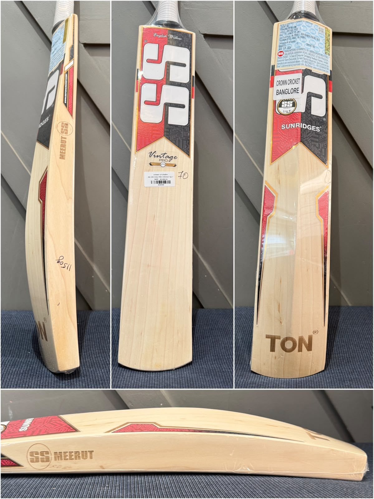 SS Vintage Pro Cricket Bat