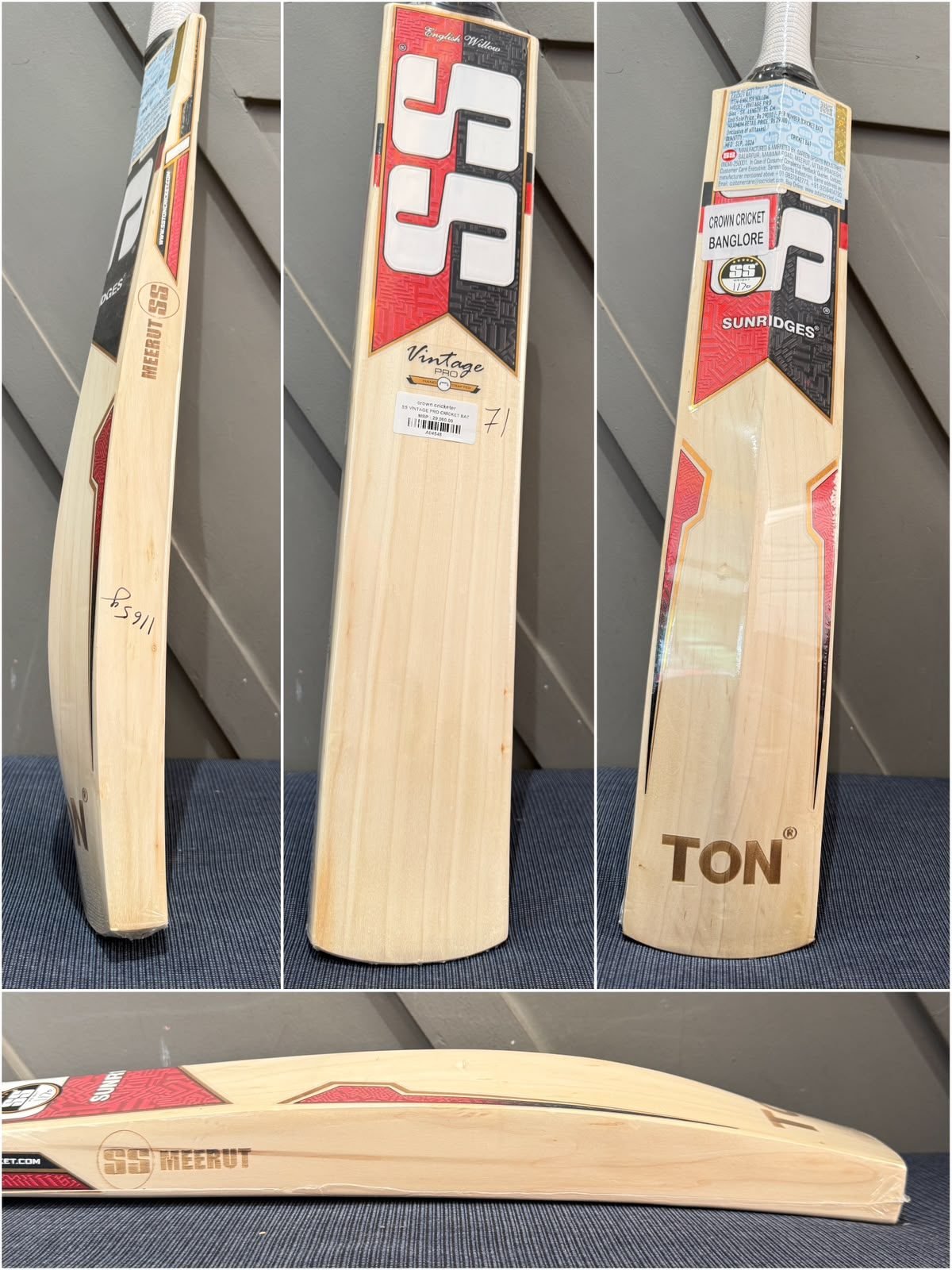 SS Vintage Pro Cricket Bat